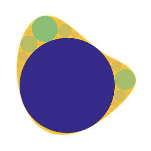 Apollonian circle packing in blob.